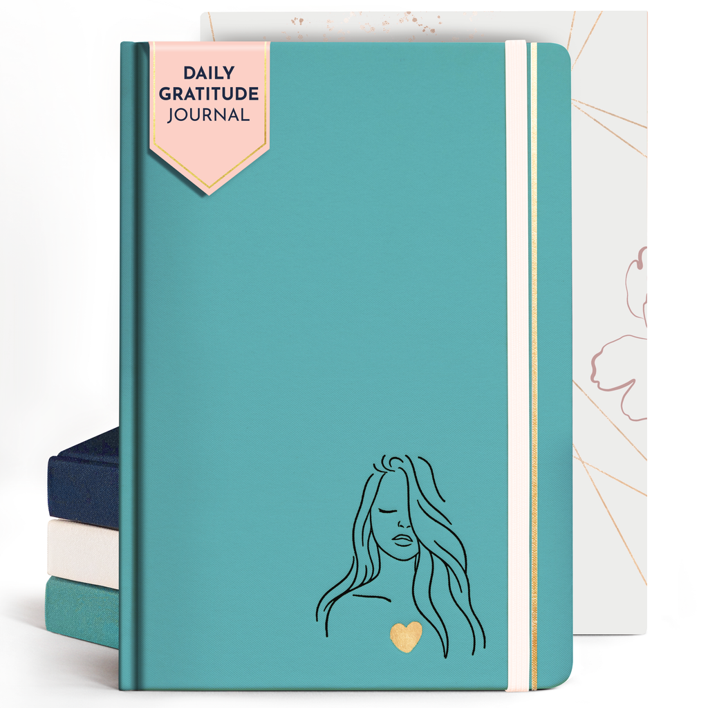 RYVE Gratitude Journal - 6 Months Positivity & Grateful Journal - Guided Journal with Prompts, Affirmation Journal, Mindfulness Journal, Wellness Journal, Self Help & Reflection Journal
