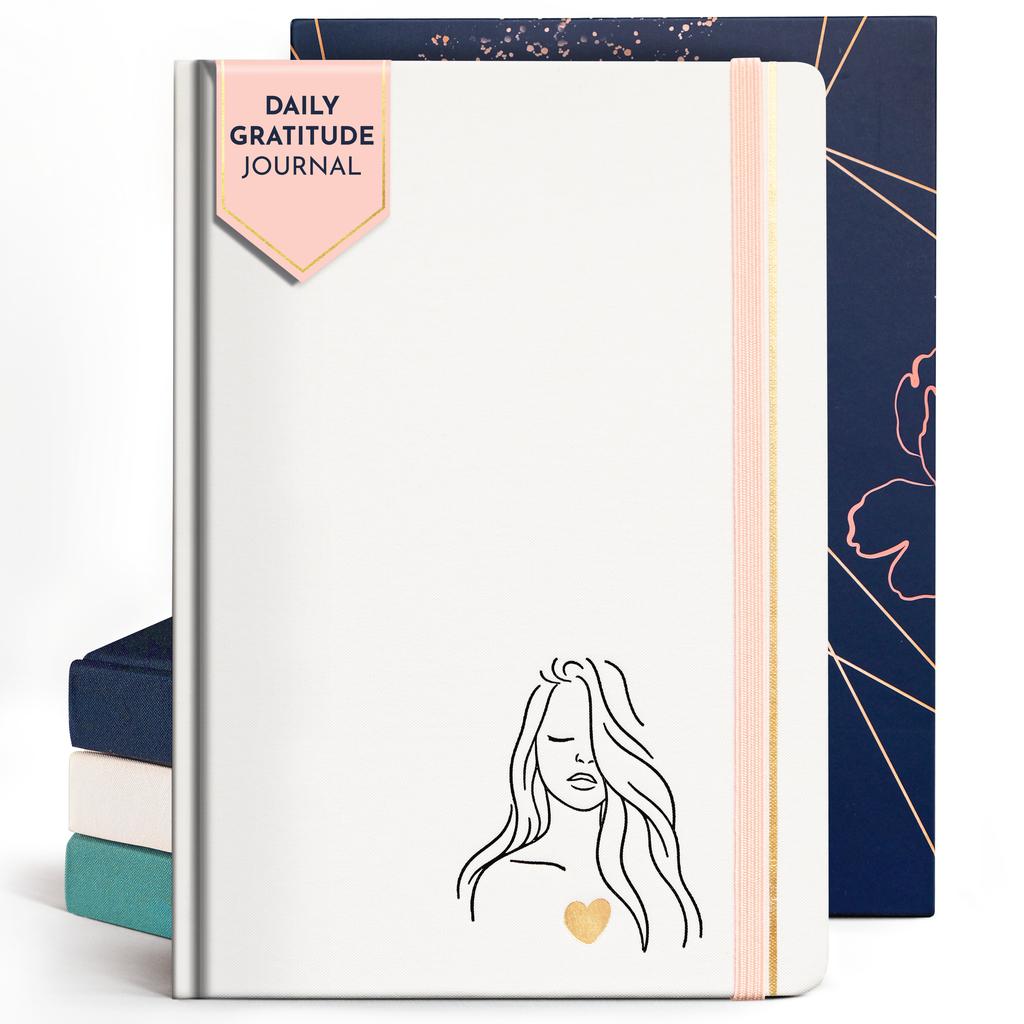 RYVE Daily Gratitude Journal for Women: 6-Month Guided Positivity & We