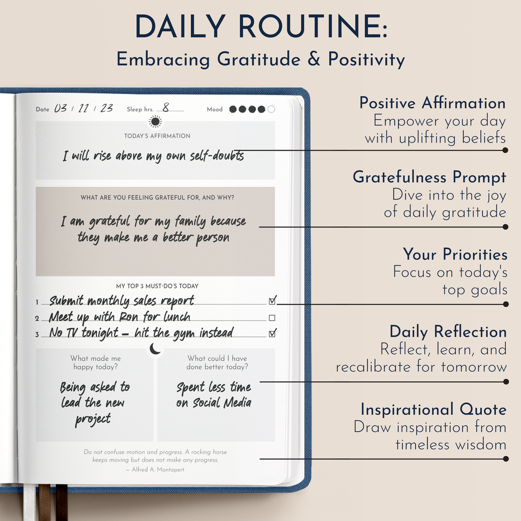 RYVE Gratitude Journal for Men: 6-Month Guided Mindfulness Journal wit