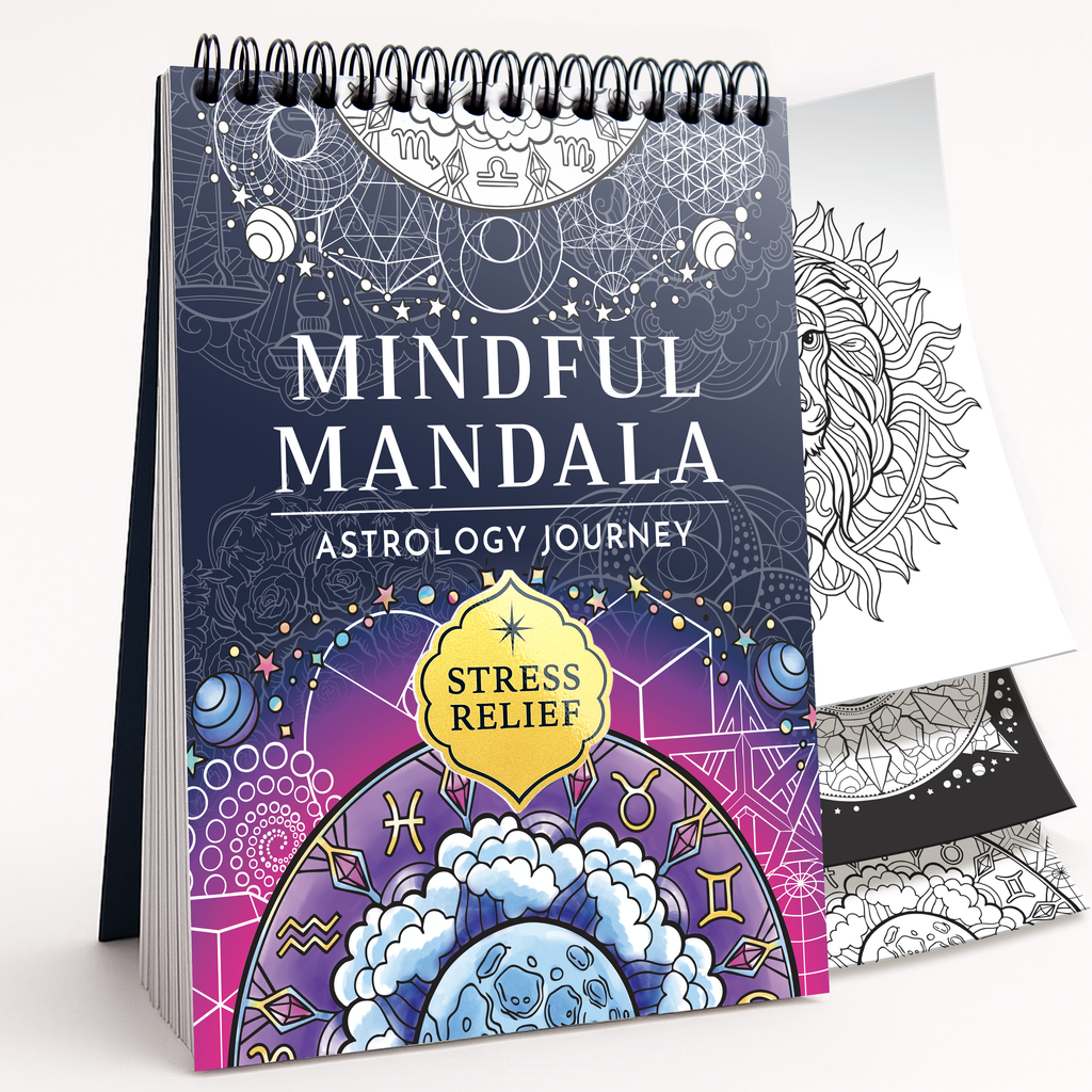 RYVE Mandala Coloring Book for Adults – 50 Unique Designs, Stress Relief & Relaxation Mindfulness Art Therapy | No-Bleed Paper | Easy-to-Tear Pages for Framing | Spiral Bound