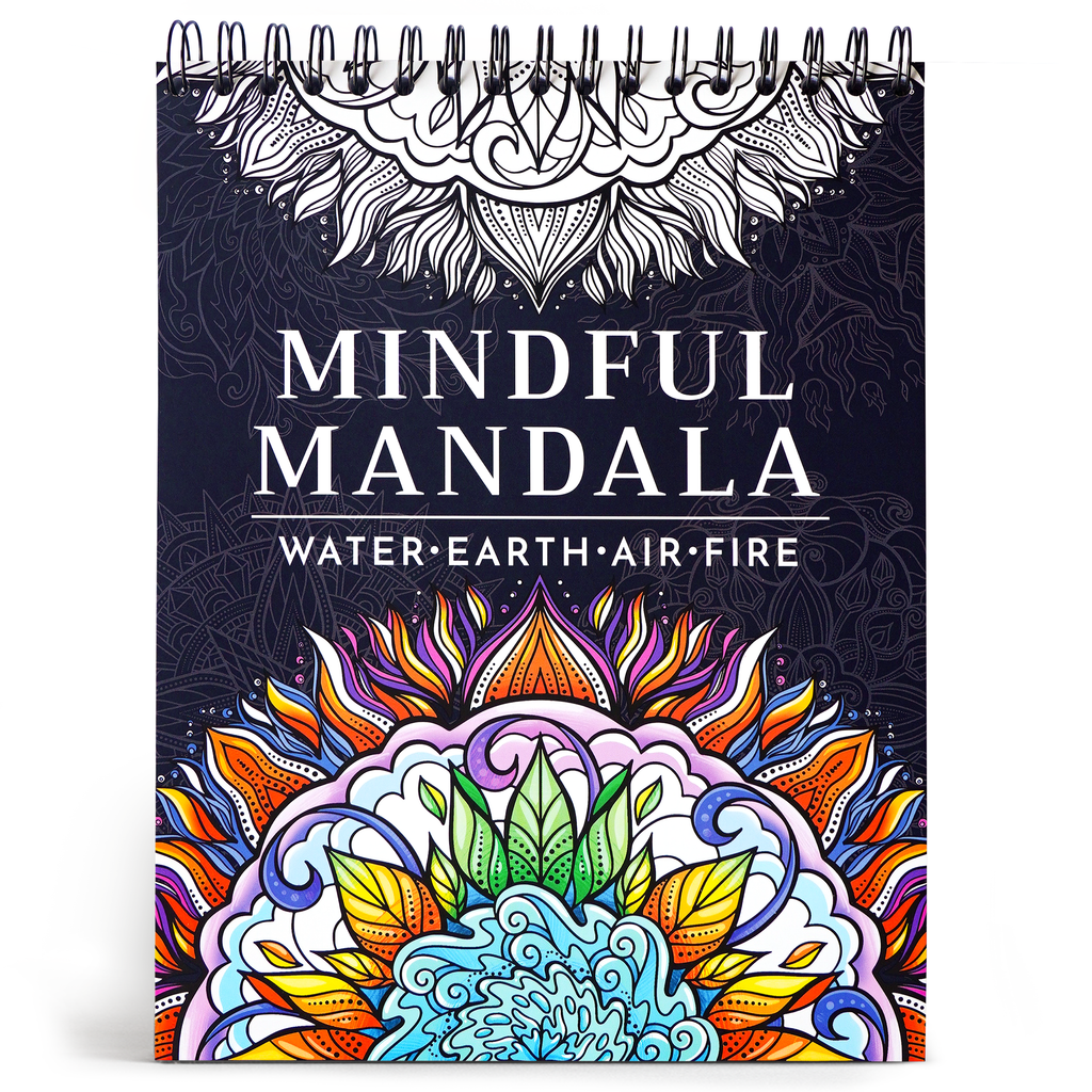 RYVE Coloring Book for Adults - 50 Unique Mandalas for Relaxation and Stress Relief - Adult Coloring Book Spiral Bound, Mandala Coloring Books for Adults Relaxation, Adult Coloring Book for Women