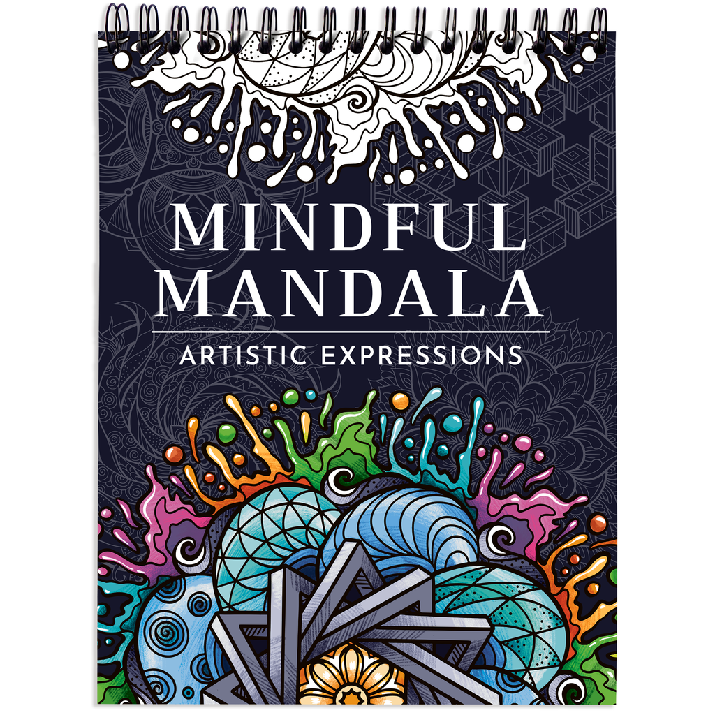 RYVE Coloring Book for Adults - 50 Unique Mandalas for Relaxation and Stress Relief - Adult Coloring Book Spiral Bound, Mandala Coloring Books for Adults Relaxation, Adult Coloring Book for Women