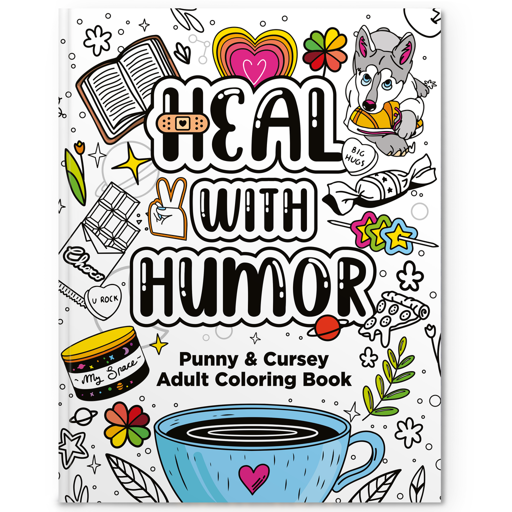 RYVE Adult Coloring Book for Women - Self Care Gifts for Women, Relaxing Gifts for Women, Cancer Care Gifts for Women, Chemo Care Package for Women, Adult Coloring Book Funny, Swear Word Coloring Book