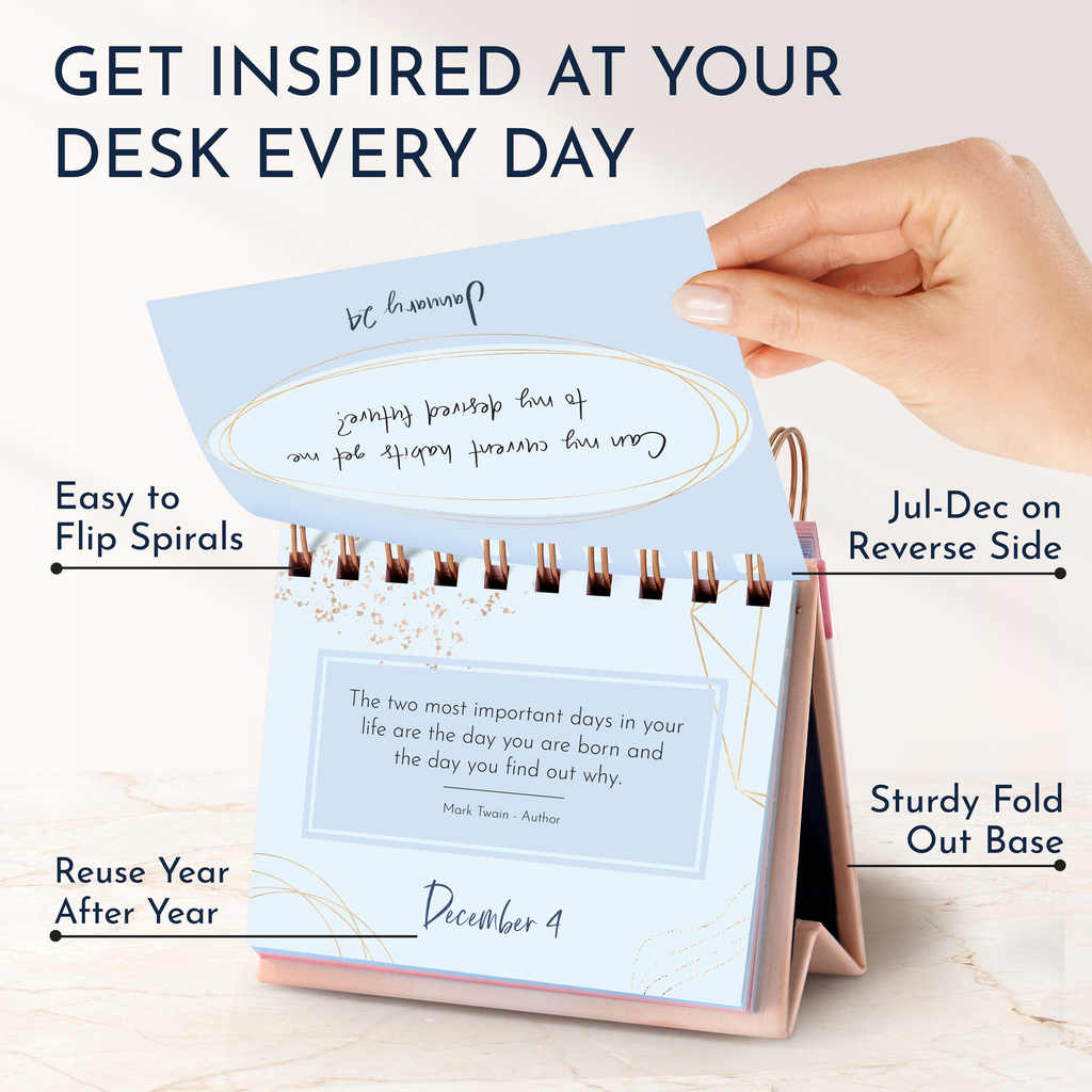 RYVE Motivational Calendar Daily Flip Calendar With Inspirational Qu ryve-motivational-calendar-daily-flip-calendar-with-inspirational-qu