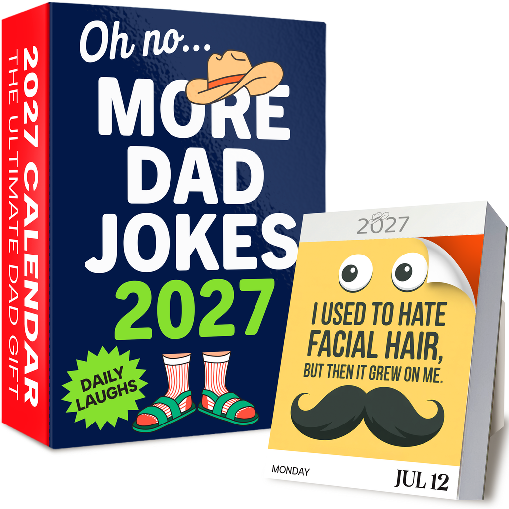 Dad Joke Calendar 2027, Page a Day Tear Off Desk Calendar, Gifts for Men