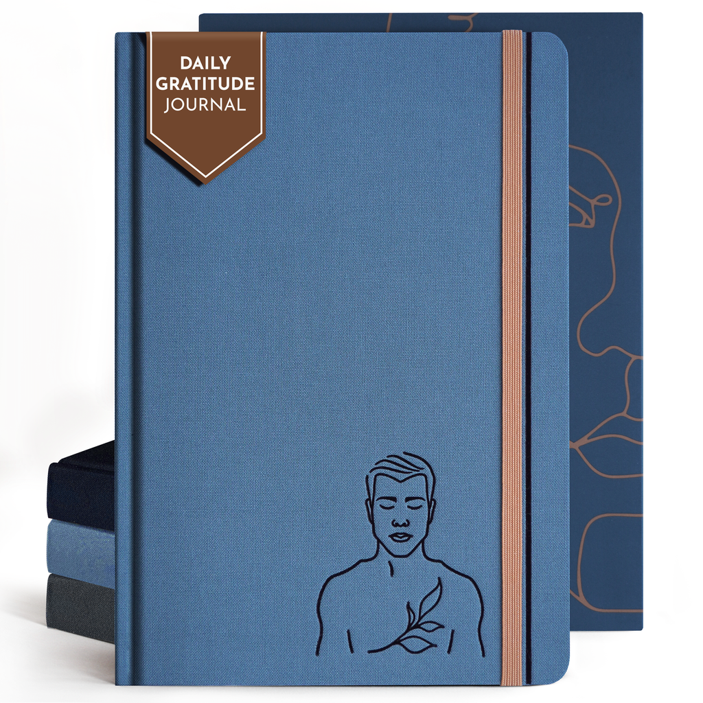 RYVE Gratitude Journal for Men: 6-Month Guided Mindfulness Journal with Prompts - Daily Gratitude Journal, Mens Journal for Writing, Mind Journal Men, Daily Journal Men, Mindfulness Gifts for Men