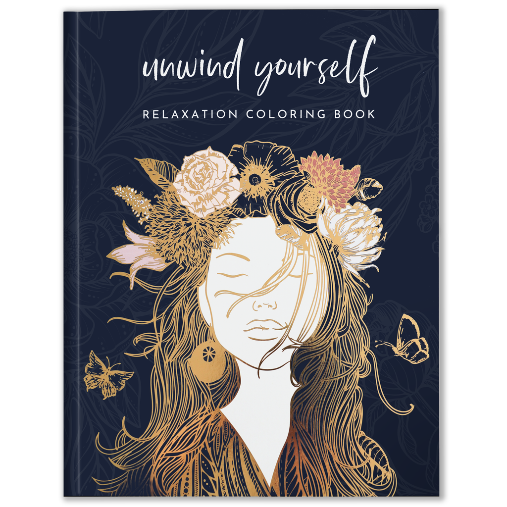Effortless Relaxation and Meditation: Flower Coloring Book, Floral